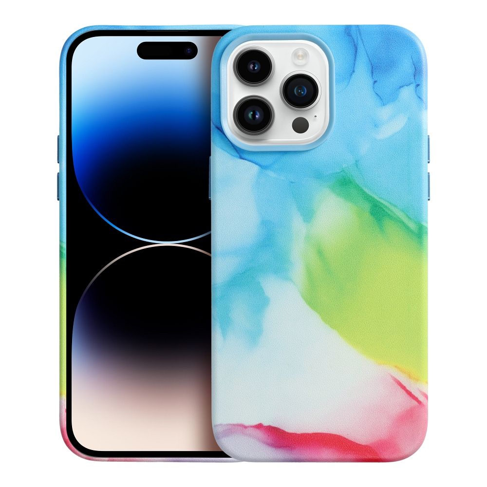 Pokrowiec Leather Mag Cover MagSafe wz�r color splash Apple iPhone 12 Pro Max / 3