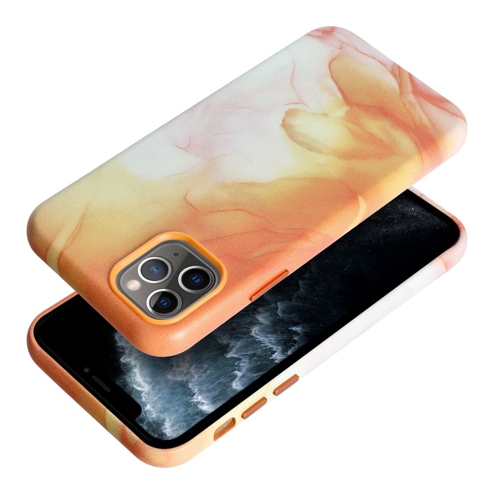 Pokrowiec Leather Mag Cover MagSafe wzr orange splash Apple iPhone 11 Pro / 2