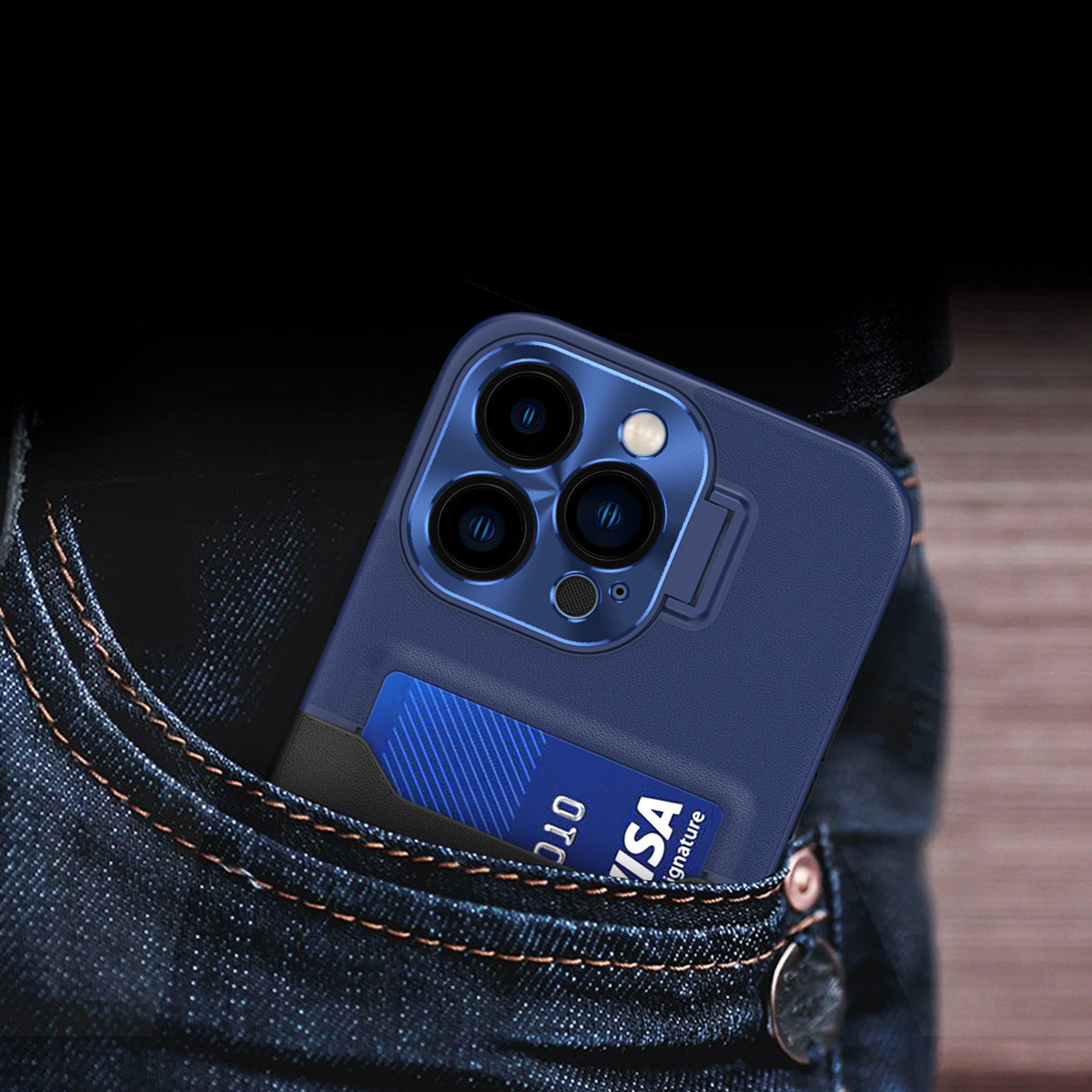 Pokrowiec Leather Stand Case niebieski Samsung Galaxy S23 / 7