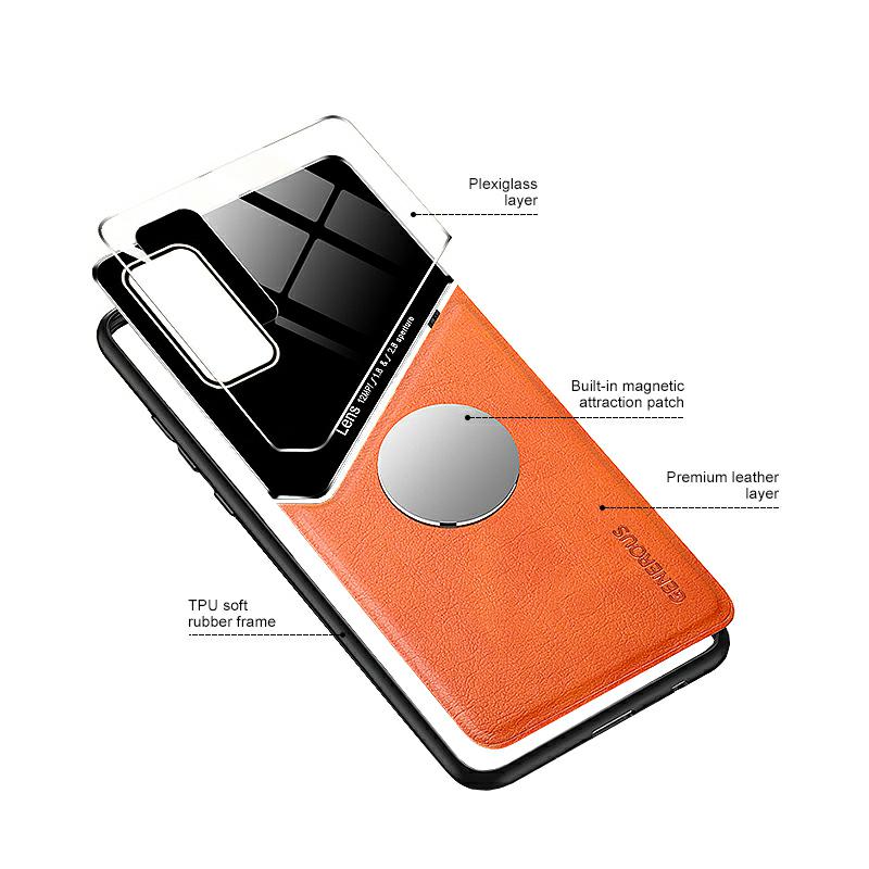 Pokrowiec Lens Case pomaraczowy Huawei p Smart 2021 / 3