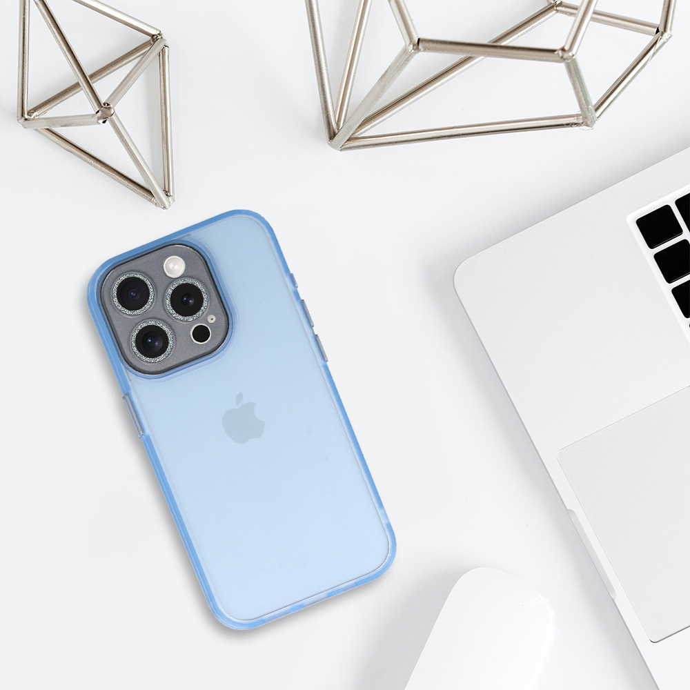 Pokrowiec Liavec AG Matte Series Case jasnoniebieski Apple iPhone 15 Pro / 3