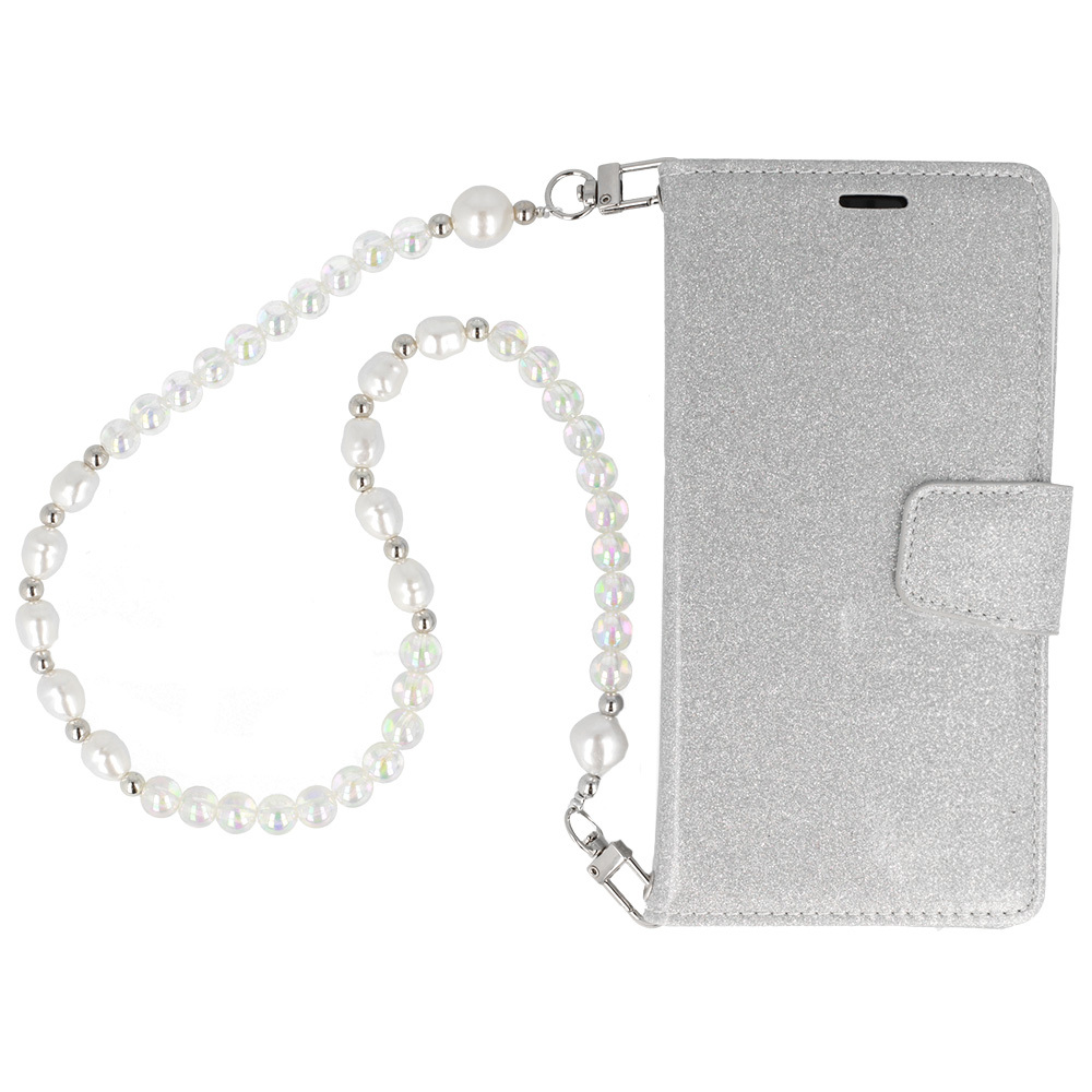 Pokrowiec Liavec Glitter Magsafe Book Case srebrny Samsung Galaxy S22 / 4