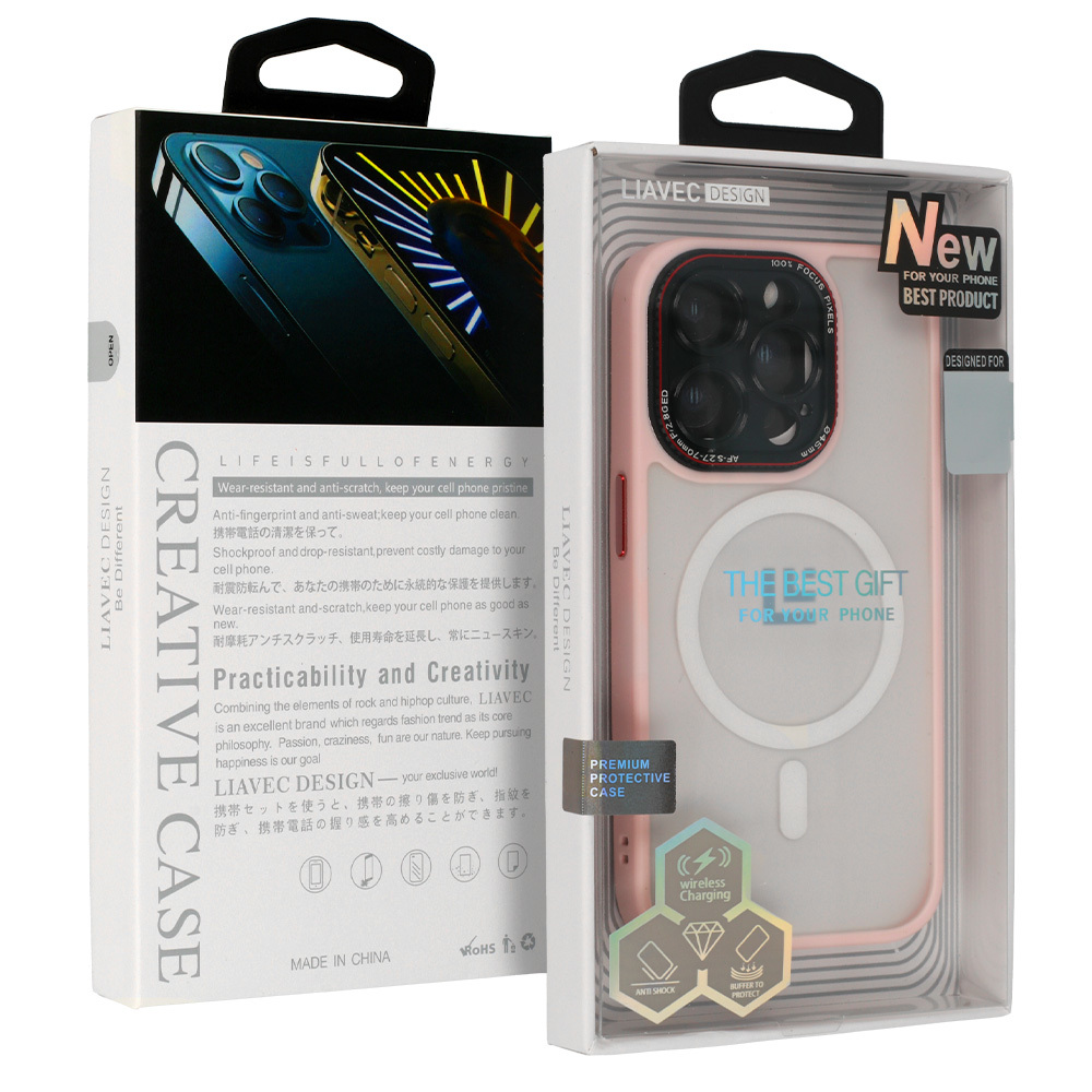 Pokrowiec Liavec LK Magsafe Case jasnoróżowy Apple iPhone 15 Plus Pokrowiec Liavec LK Magsafe Case jasnoróżowy Apple iPhone 15 Plus