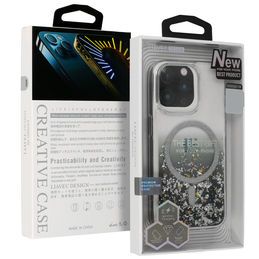 Pokrowiec Liavec Moonlight Series Case Magsafe czarny Apple iPhone 11