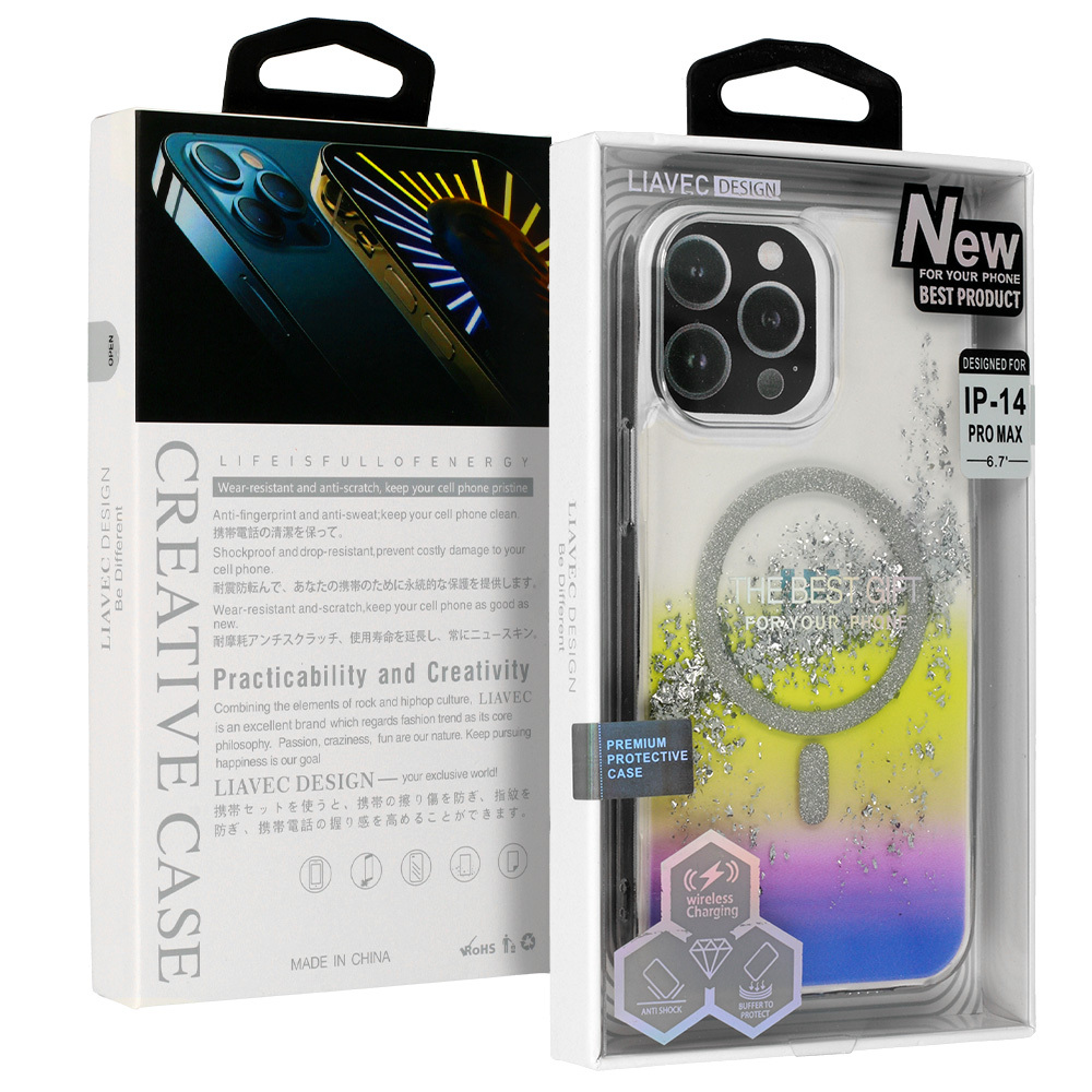 Pokrowiec Liavec Moonlight Series Case Magsafe wielokolorowy Apple iPhone 14 Pro Max