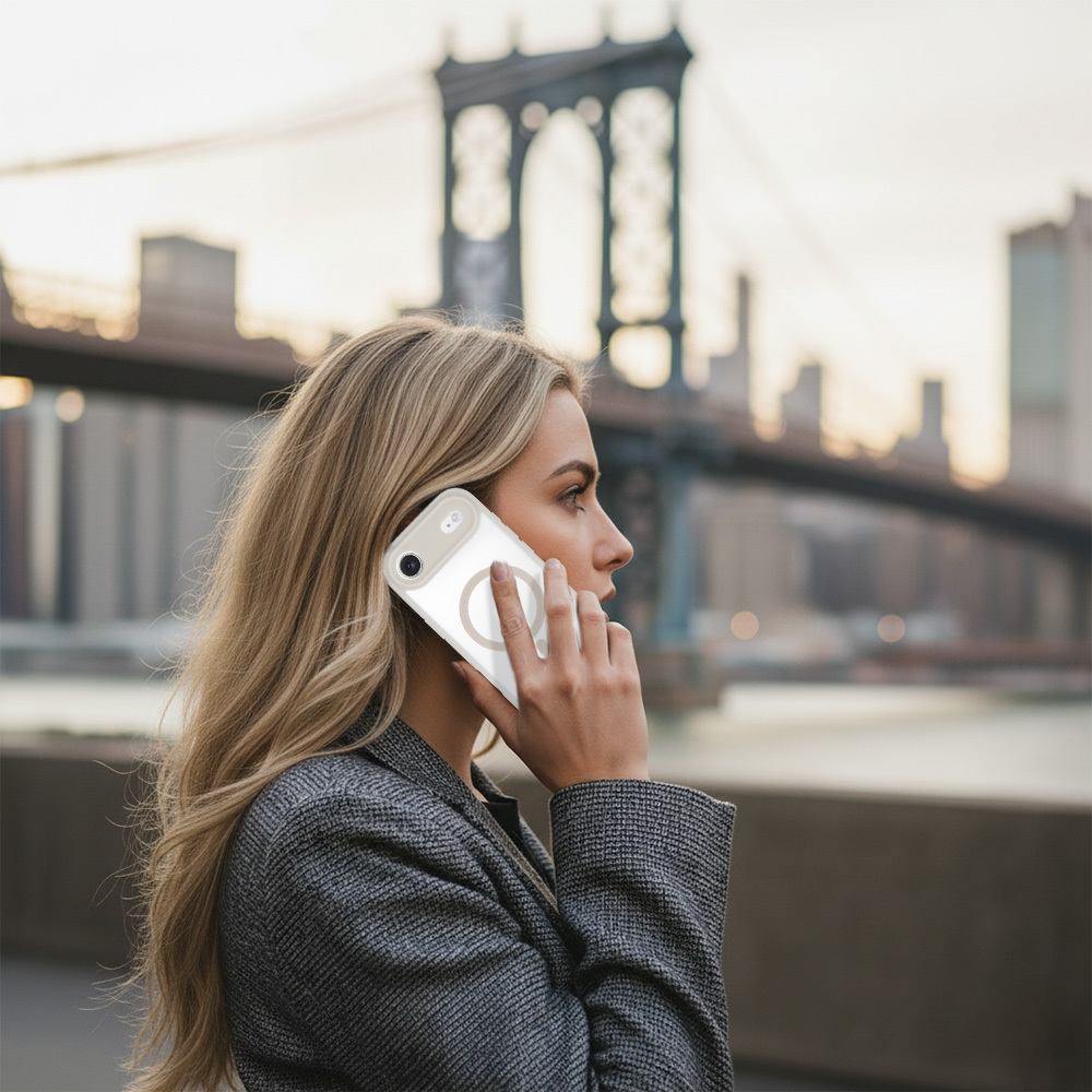 Pokrowiec Liavec Soft Case MagSafe do kremowy Apple iPhone 17 Air / 5