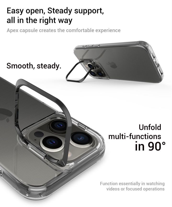 Pokrowiec Liavec Transparent TPU Case czarny Apple iPhone 15 Plus / 6 Pokrowiec Liavec Transparent TPU Case czarny Apple iPhone 15 Plus / 6