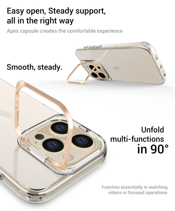 Pokrowiec Liavec Transparent TPU Case z�oty Apple iPhone 15 / 6