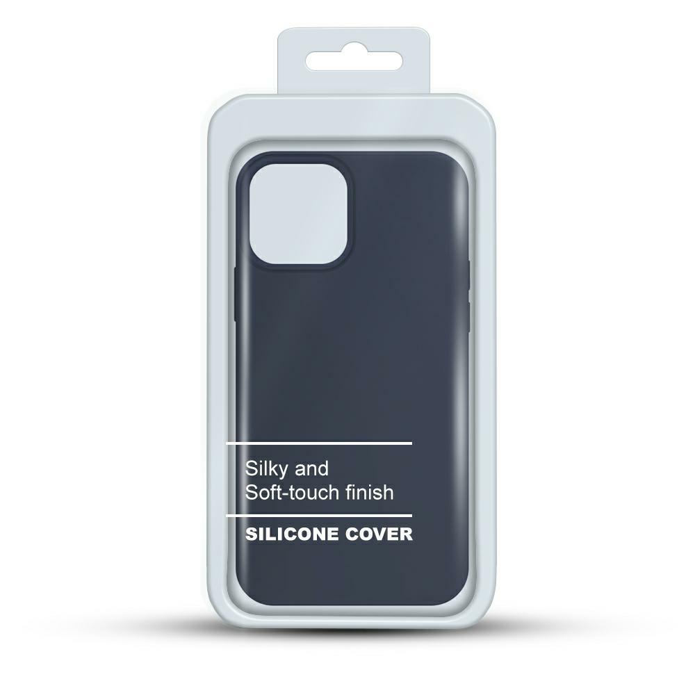 Pokrowiec Liquid Case Box granatowy Apple iPhone 12 Pro Max