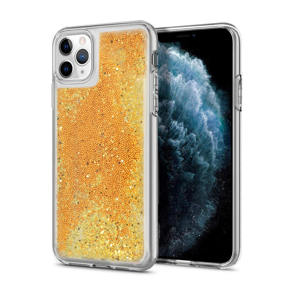 Pokrowiec Liquid Case z�oty Apple iPhone XS Max