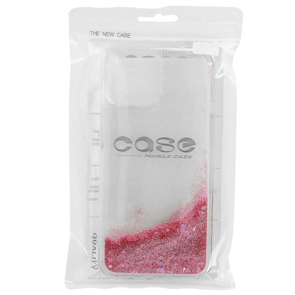 Pokrowiec Liquid Heart Case jasnor�owy Apple iPhone 13 Pro Max / 4