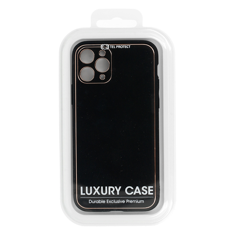 Pokrowiec Luxury Case czarny Samsung Galaxy A22 / 3