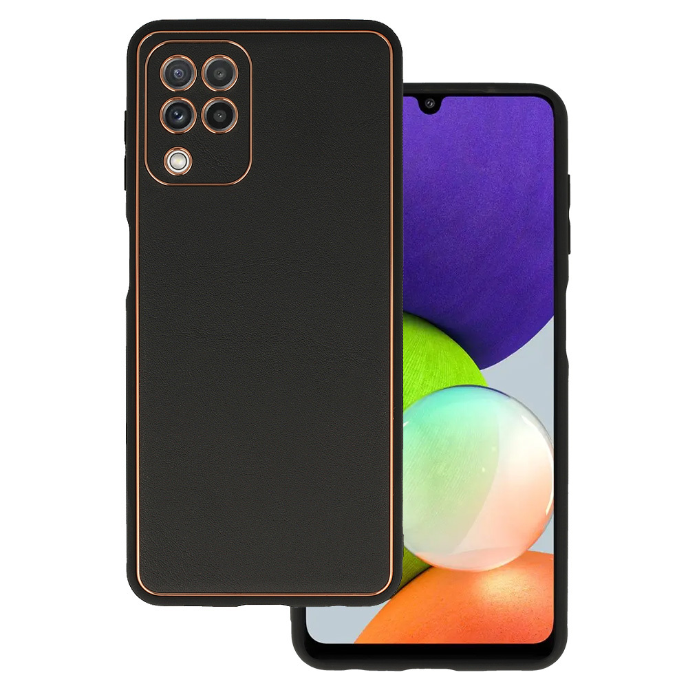 Pokrowiec Luxury Case czarny Samsung Galaxy M22 4G