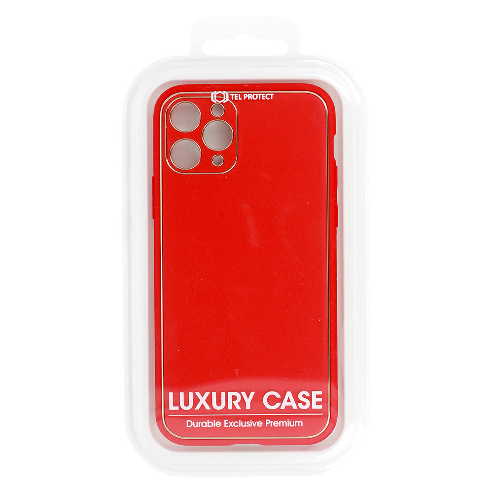 Pokrowiec Luxury Case czerwony Samsung Galaxy A20s / 3