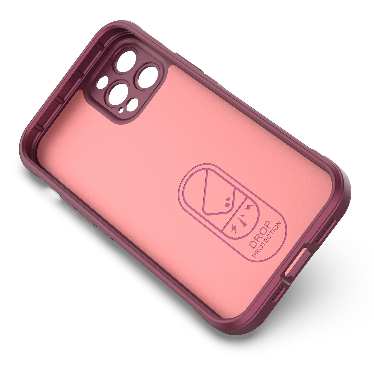 Pokrowiec Magic Shield Case burgundowy Apple iPhone 12 Pro / 2 Pokrowiec Magic Shield Case burgundowy Apple iPhone 12 Pro / 2