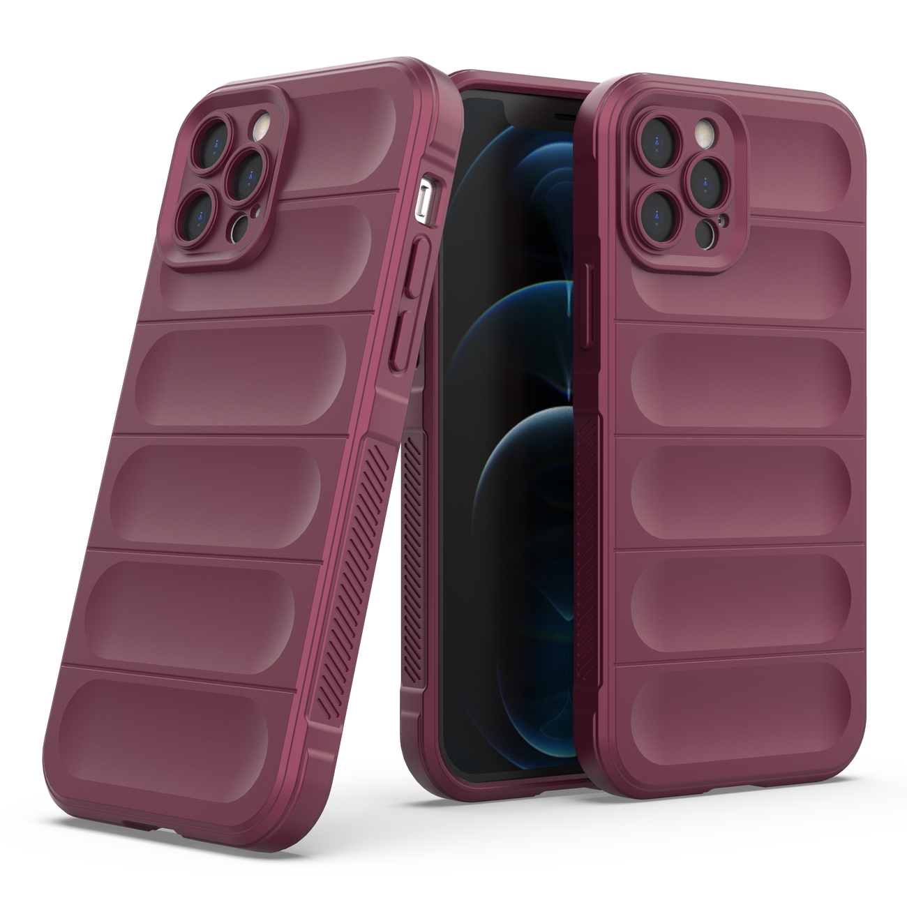 Pokrowiec Magic Shield Case burgundowy Apple iPhone 12 Pro / 4 Pokrowiec Magic Shield Case burgundowy Apple iPhone 12 Pro / 4
