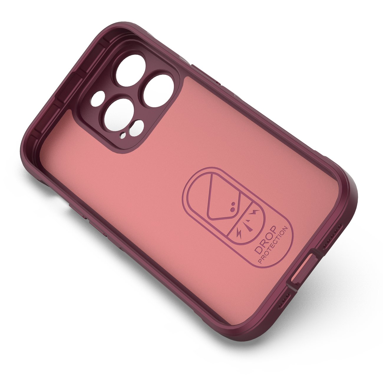 Pokrowiec Magic Shield Case burgundowy Apple iPhone 14 Pro / 2 Pokrowiec Magic Shield Case burgundowy Apple iPhone 14 Pro / 2