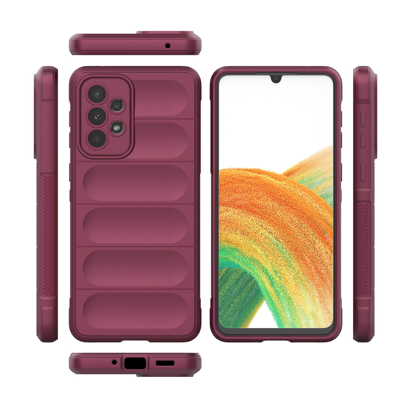 Pokrowiec Magic Shield Case burgundowy Samsung Galaxy A33 5G / 8 Pokrowiec Magic Shield Case burgundowy Samsung Galaxy A33 5G / 8