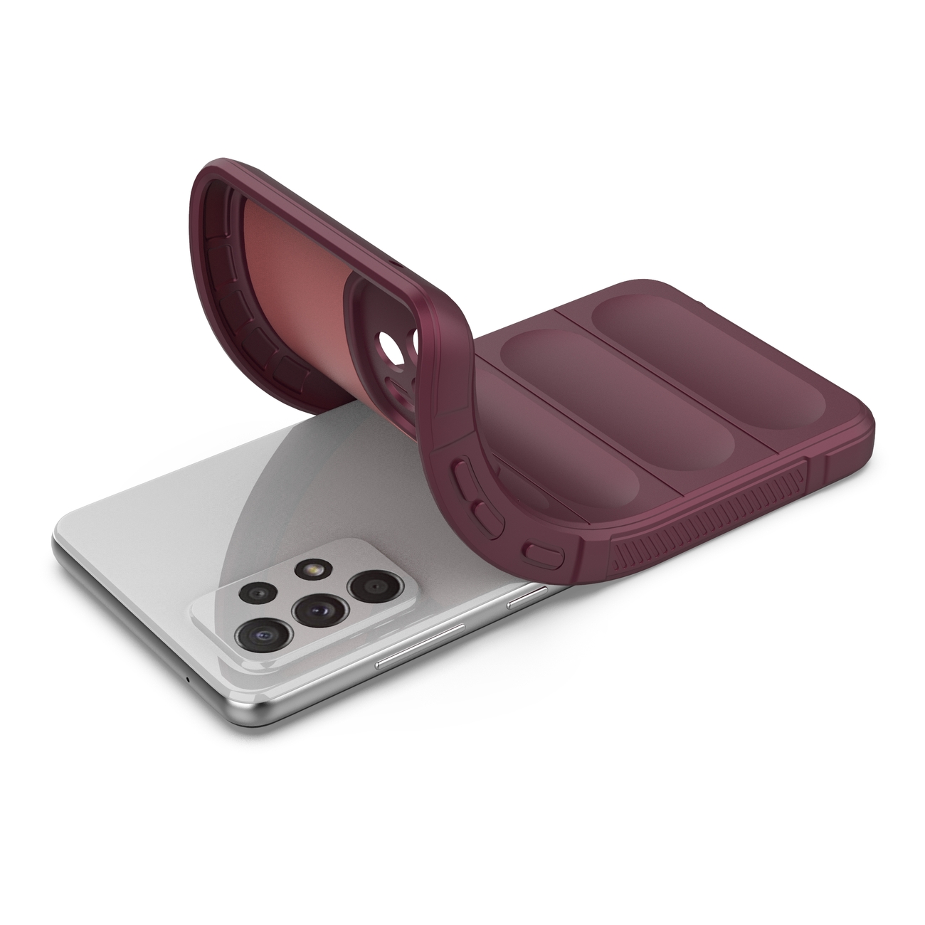 Pokrowiec Magic Shield Case burgundowy Samsung Galaxy A52S 5G / 4