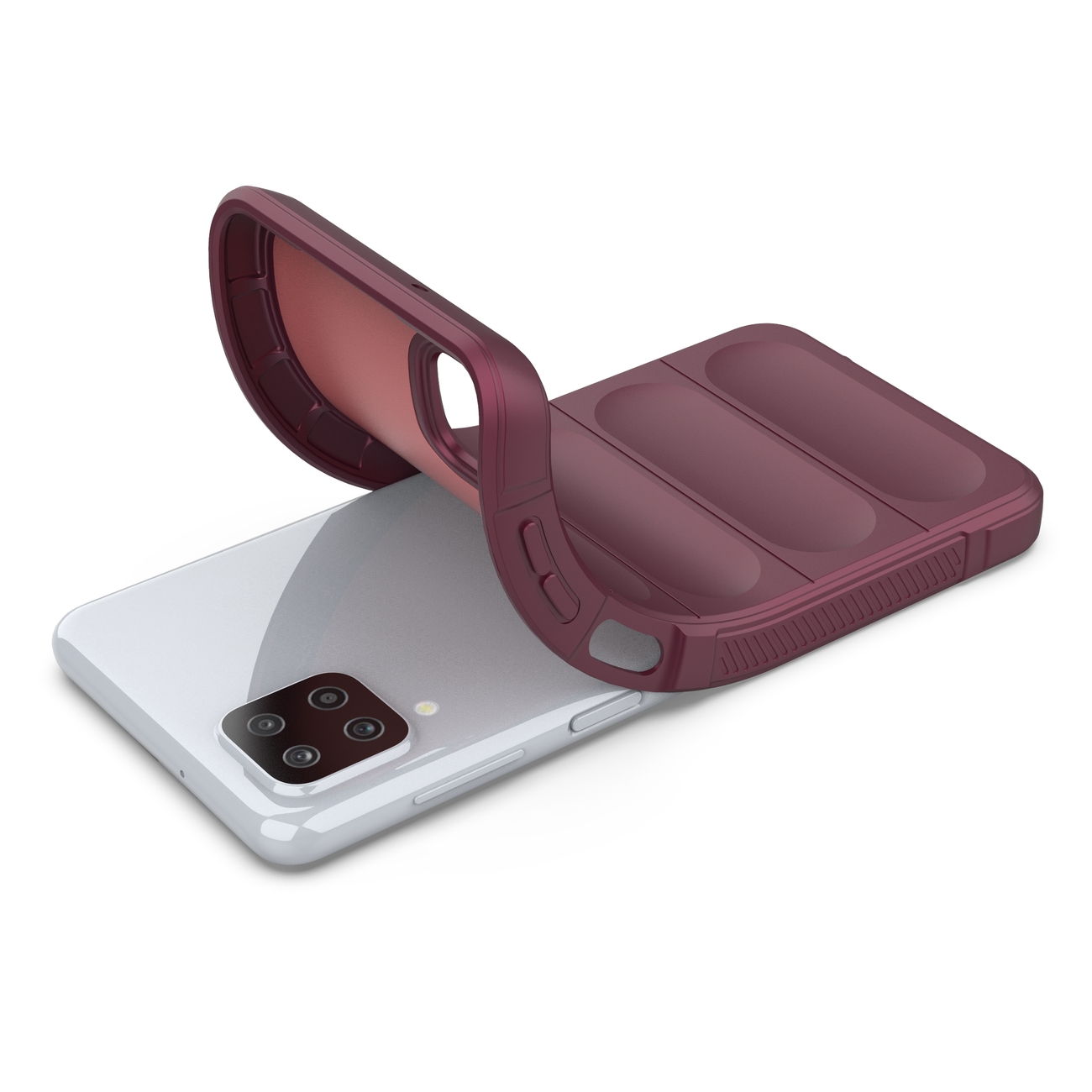 Pokrowiec Magic Shield Case burgundowy Samsung Galaxy A12 / 6