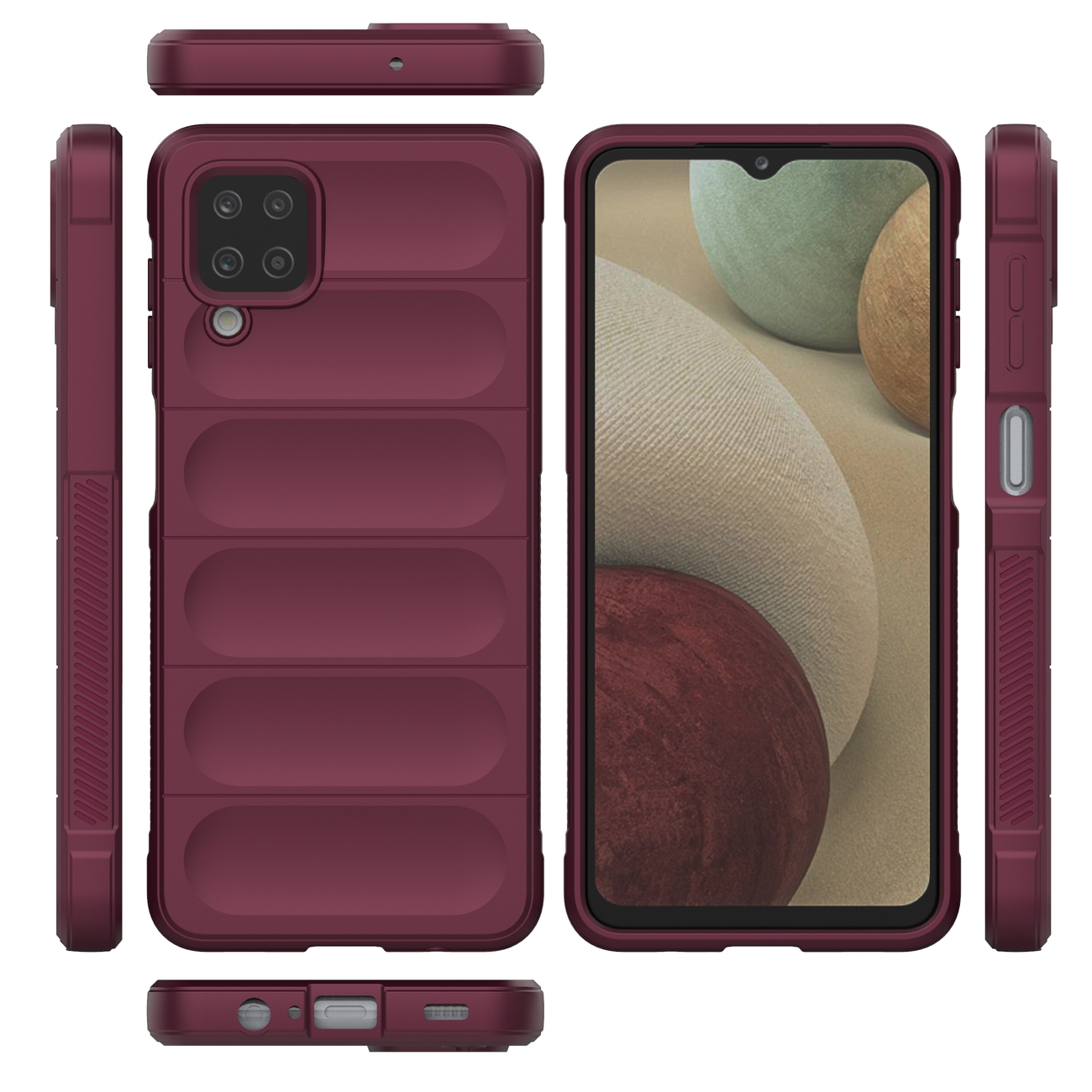 Pokrowiec Magic Shield Case burgundowy Samsung Galaxy A12 / 8