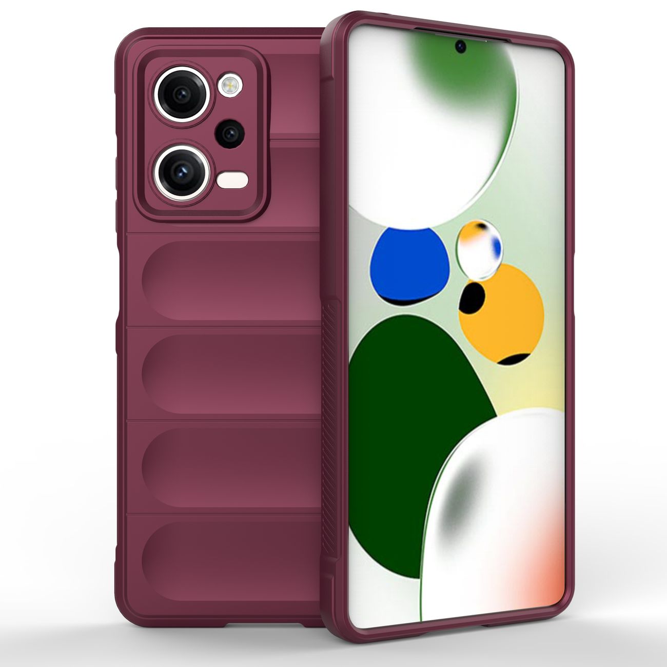 Pokrowiec Magic Shield Case burgundowy Xiaomi Poco X5 Pro 5G