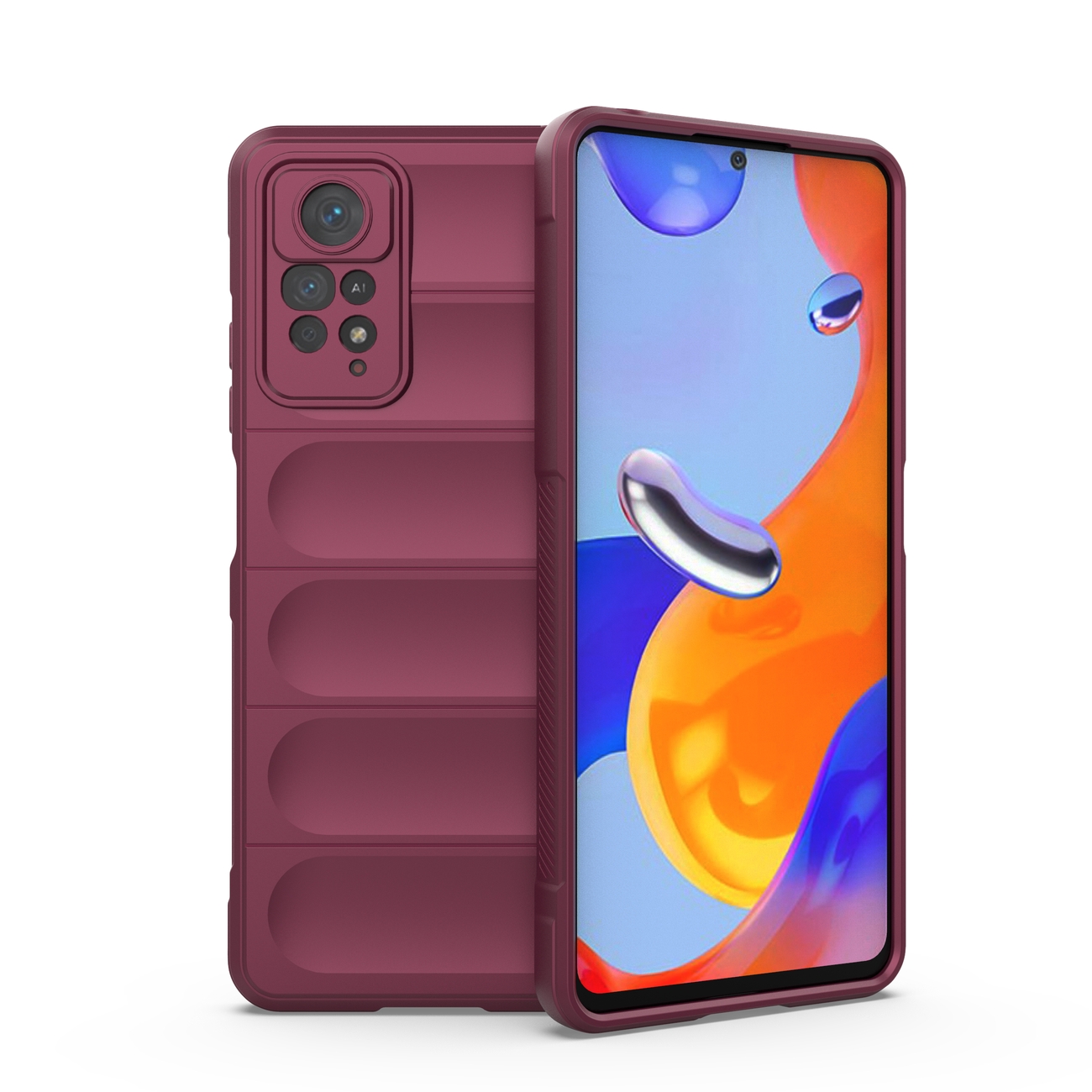Pokrowiec Magic Shield Case burgundowy Xiaomi Redmi Note 11 Pro