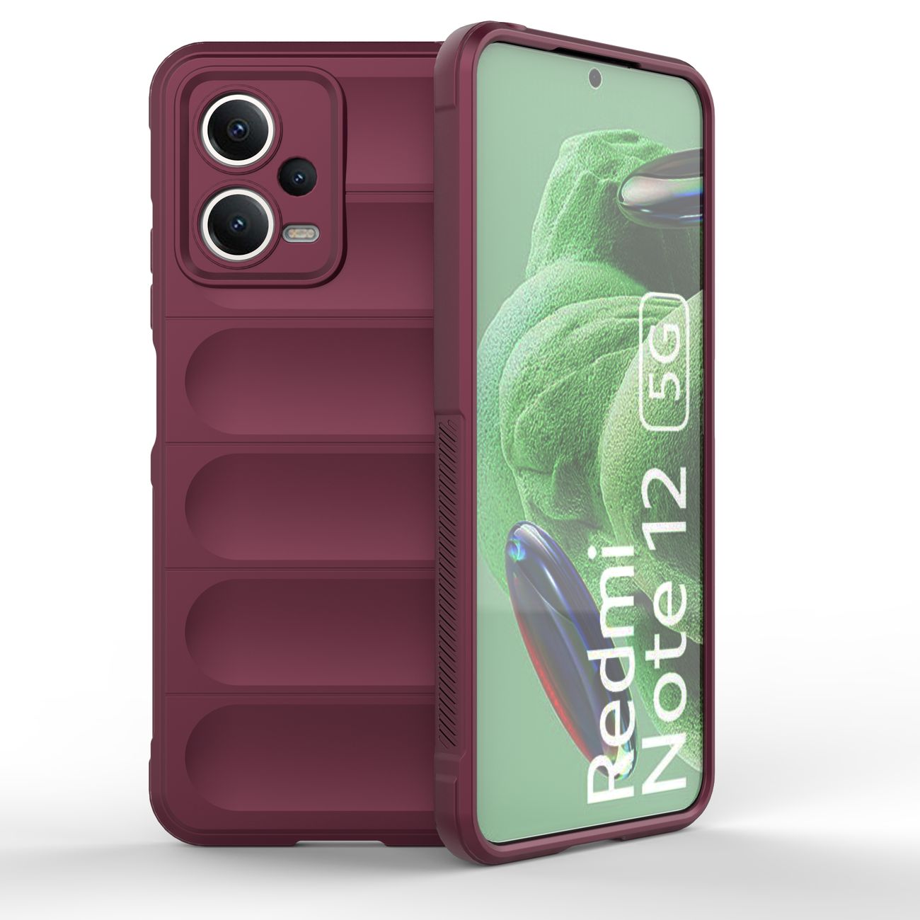 Pokrowiec Magic Shield Case burgundowy Xiaomi Redmi Note 12 5G Pokrowiec Magic Shield Case burgundowy Xiaomi Redmi Note 12 5G