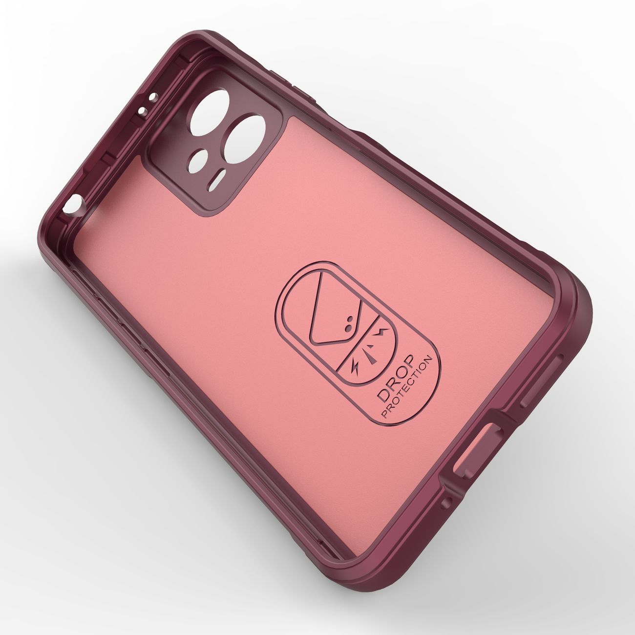 Pokrowiec Magic Shield Case burgundowy Xiaomi Redmi Note 12 5G / 3 Pokrowiec Magic Shield Case burgundowy Xiaomi Redmi Note 12 5G / 3