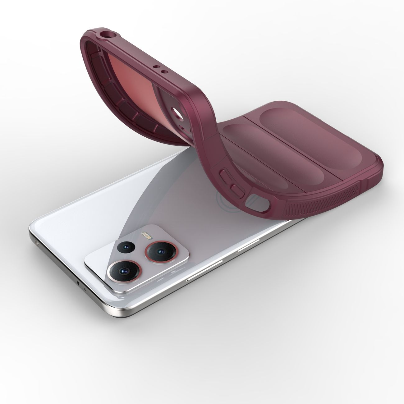 Pokrowiec Magic Shield Case burgundowy Xiaomi Redmi Note 12 5G / 6 Pokrowiec Magic Shield Case burgundowy Xiaomi Redmi Note 12 5G / 6