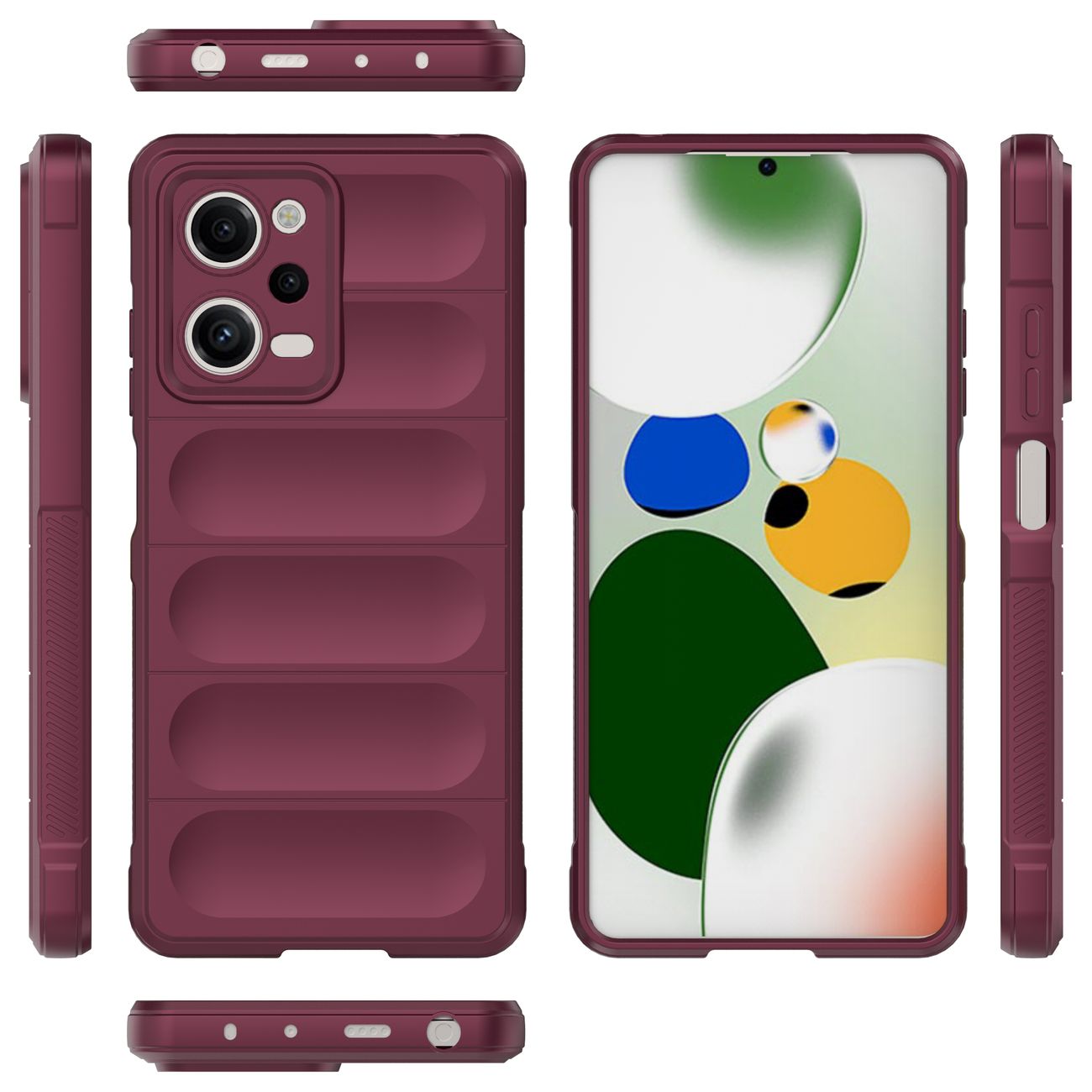Pokrowiec Magic Shield Case burgundowy Xiaomi Redmi Note 12 Pro / 3
