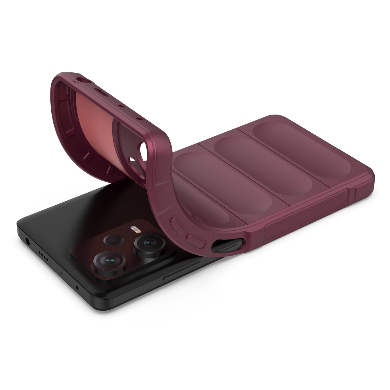 Pokrowiec Magic Shield Case burgundowy Xiaomi Redmi Note 12 Pro Plus / 5