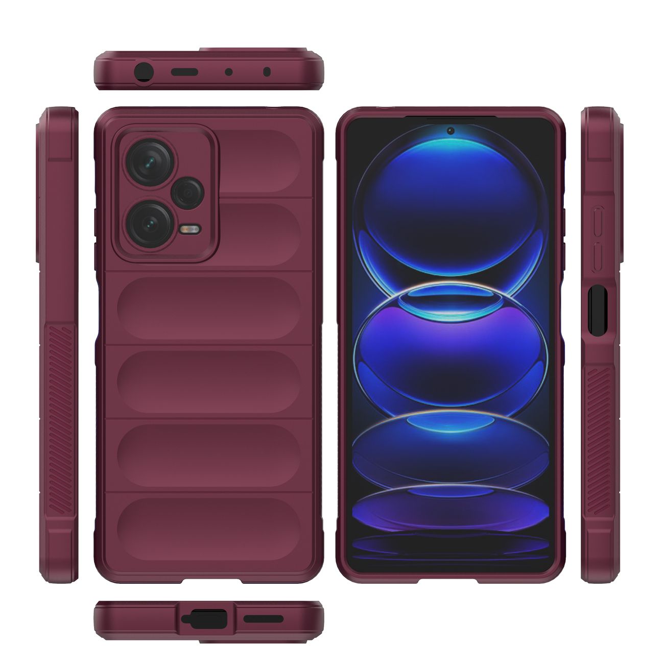 Pokrowiec Magic Shield Case burgundowy Xiaomi Redmi Note 12 Pro Plus / 7