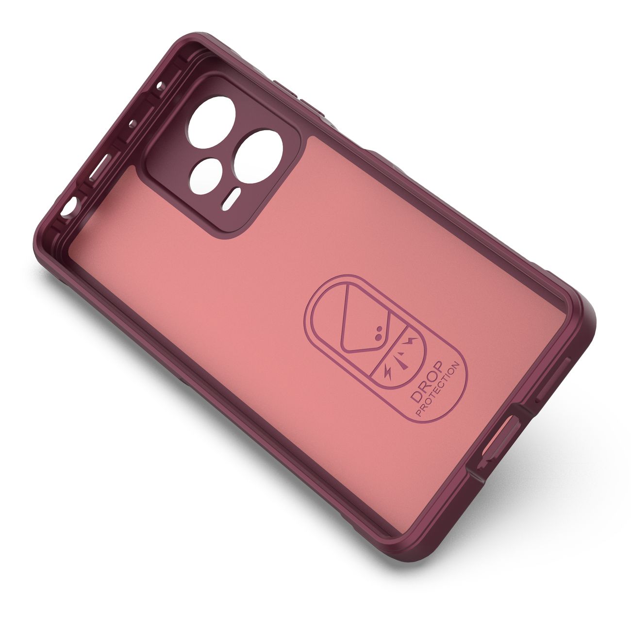 Pokrowiec Magic Shield Case burgundowy Xiaomi Redmi Note 12 Pro Plus / 8