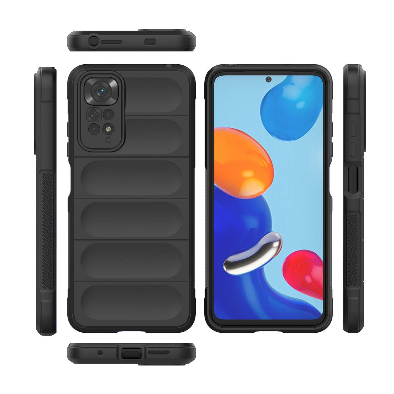 Pokrowiec Magic Shield Case czarny Xiaomi Redmi Note 11 / 8