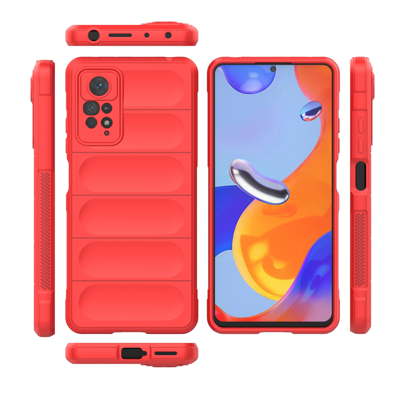 Pokrowiec Magic Shield Case czerwony Xiaomi Redmi Note 11 Pro / 8