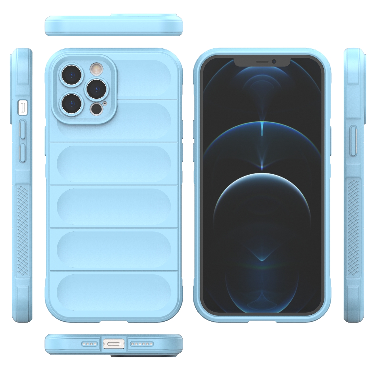 Pokrowiec Magic Shield Case jasnoniebieski Apple iPhone 12 Pro Max / 8
