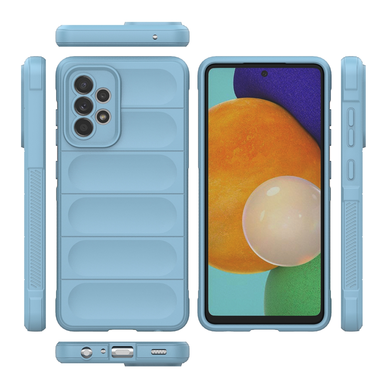 Pokrowiec Magic Shield Case jasnoniebieski Samsung A52 4G / 7