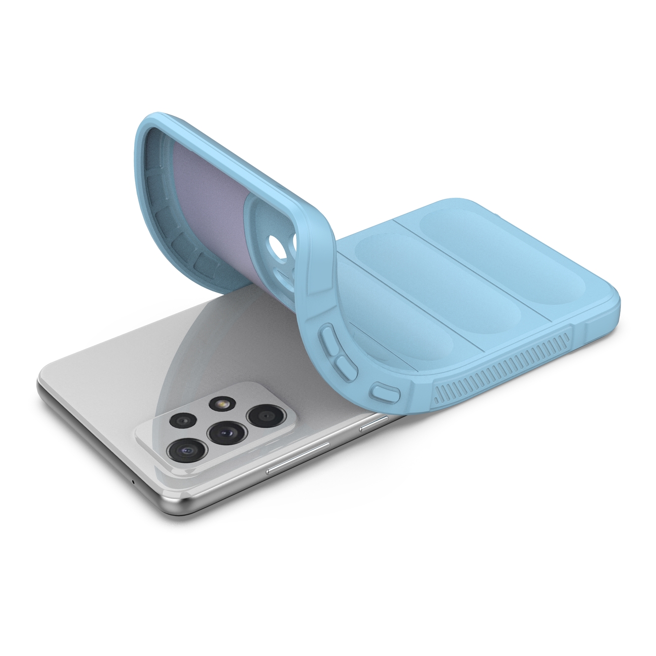 Pokrowiec Magic Shield Case jasnoniebieski Samsung A52 5G / 8