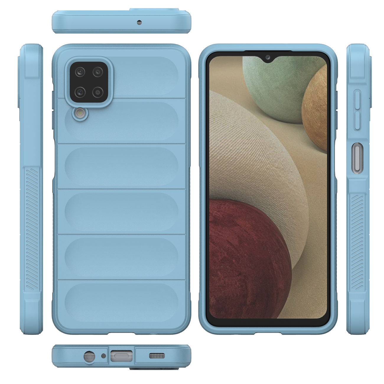 Pokrowiec Magic Shield Case jasnoniebieski Samsung Galaxy A12 / 7 Pokrowiec Magic Shield Case jasnoniebieski Samsung Galaxy A12 / 7