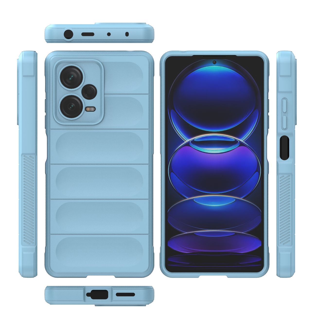 Pokrowiec Magic Shield Case jasnoniebieski Xiaomi Redmi Note 12 Pro Plus / 4