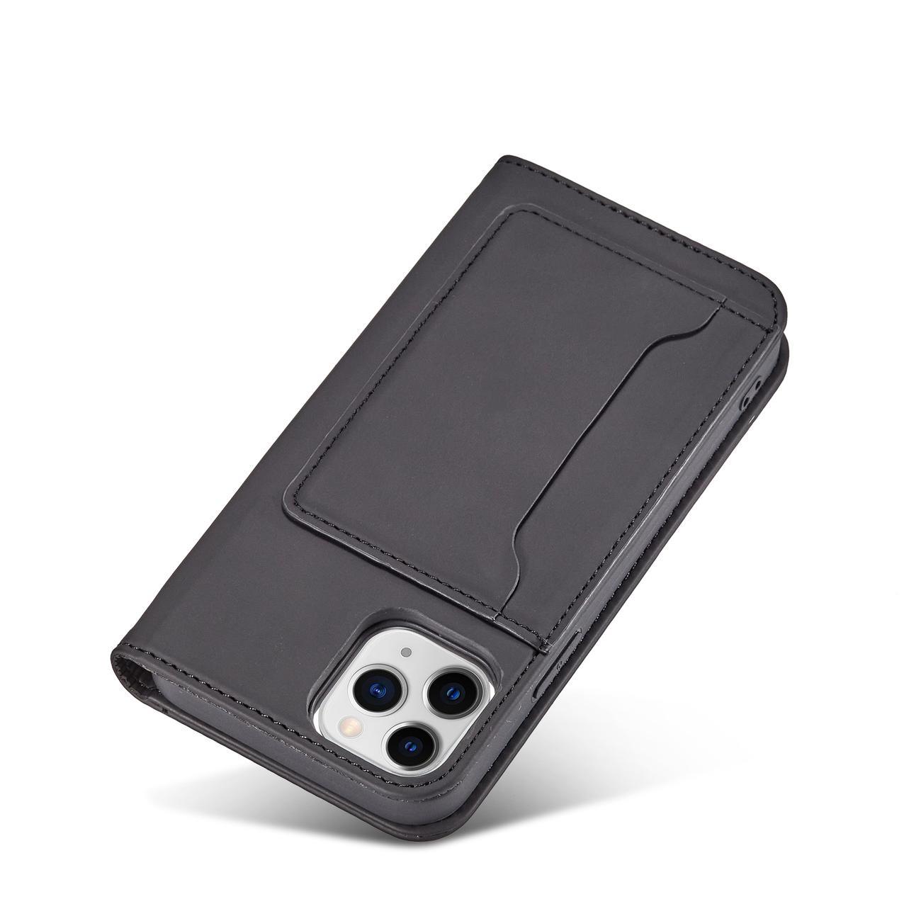 Pokrowiec Magnet Card Case czarny Apple iPhone 12 / 7