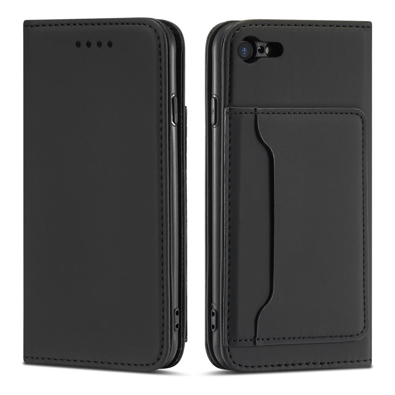 Pokrowiec Magnet Card Case czarny Apple iPhone SE 2020