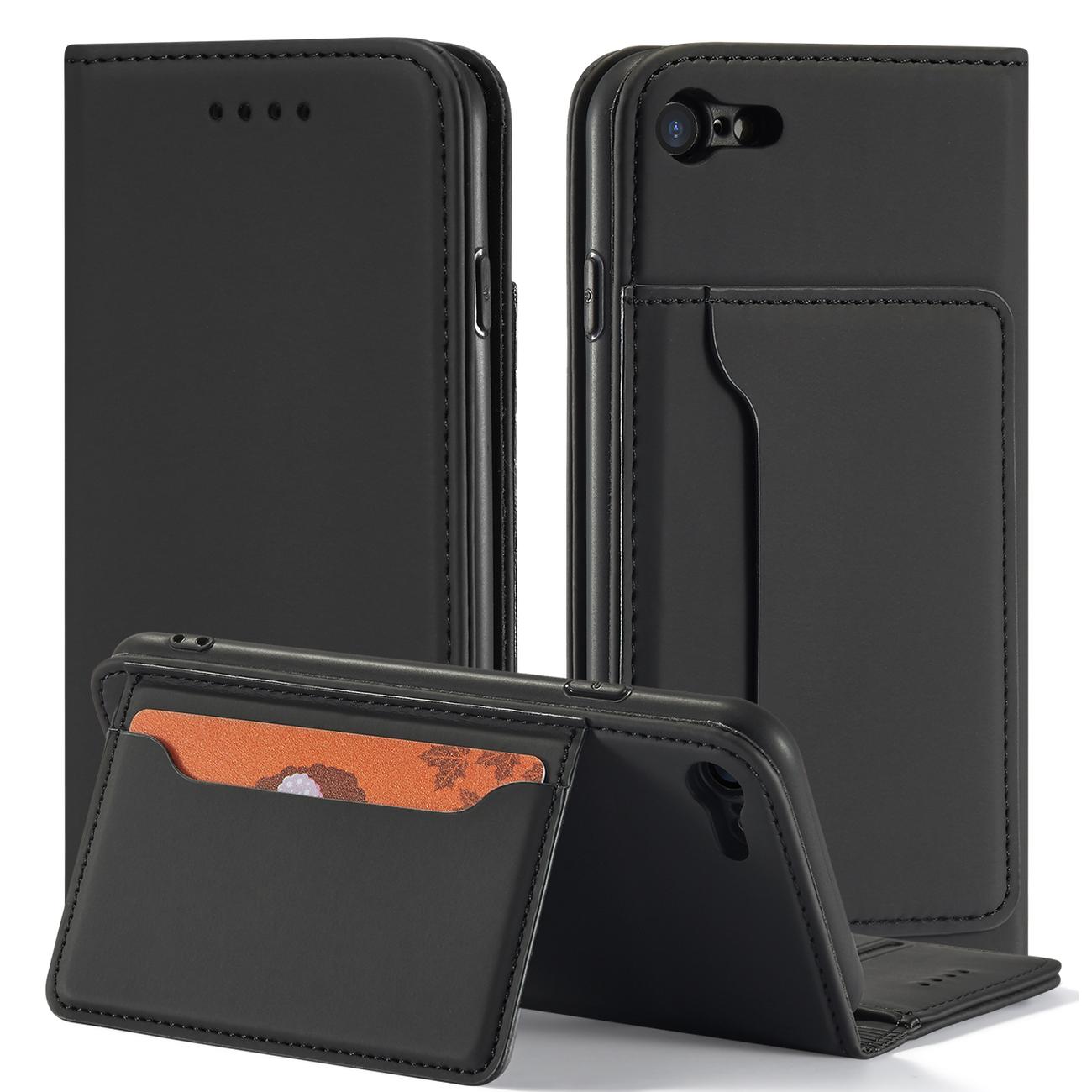 Pokrowiec Magnet Card Case czarny Apple iPhone SE 2020 / 2