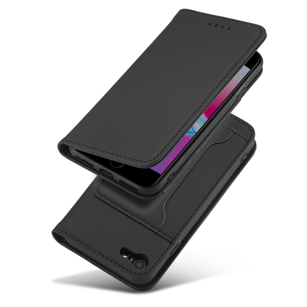 Pokrowiec Magnet Card Case czarny Apple iPhone SE 2020 / 4