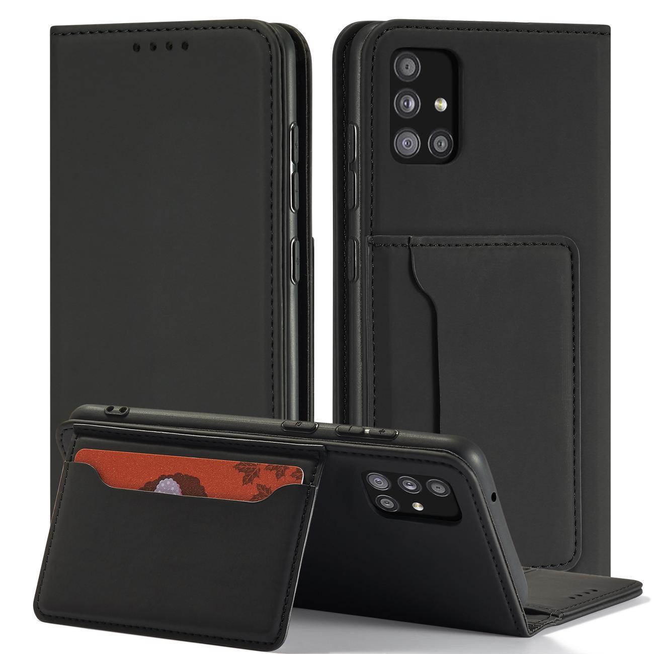 Pokrowiec Magnet Card Case czarny Samsung Galaxy A12 5G / 3