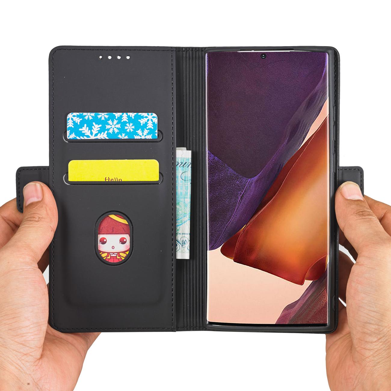 Pokrowiec Magnet Card Case czarny Samsung Galaxy S22 Ultra / 12