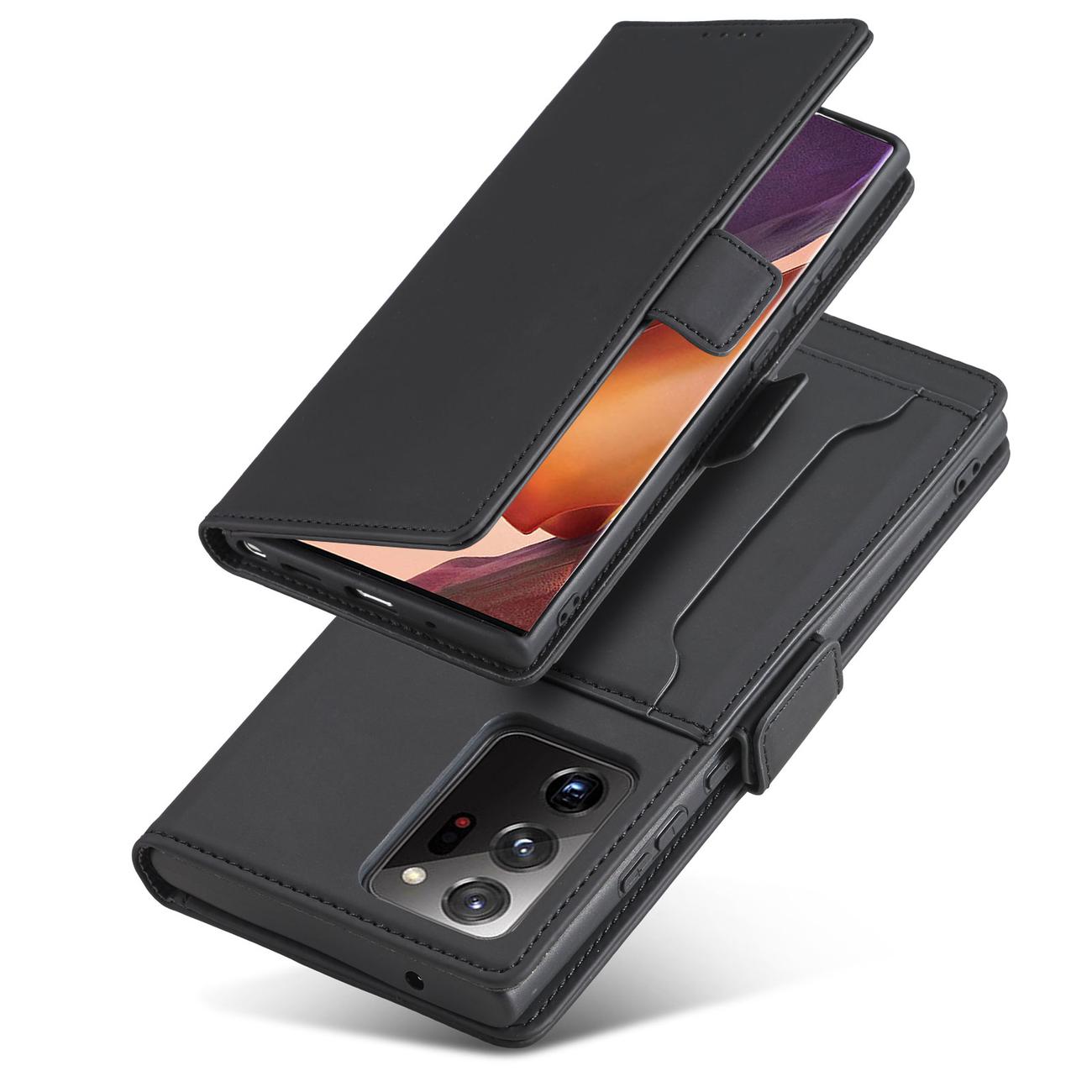 Pokrowiec Magnet Card Case czarny Samsung Galaxy S22 Ultra / 8
