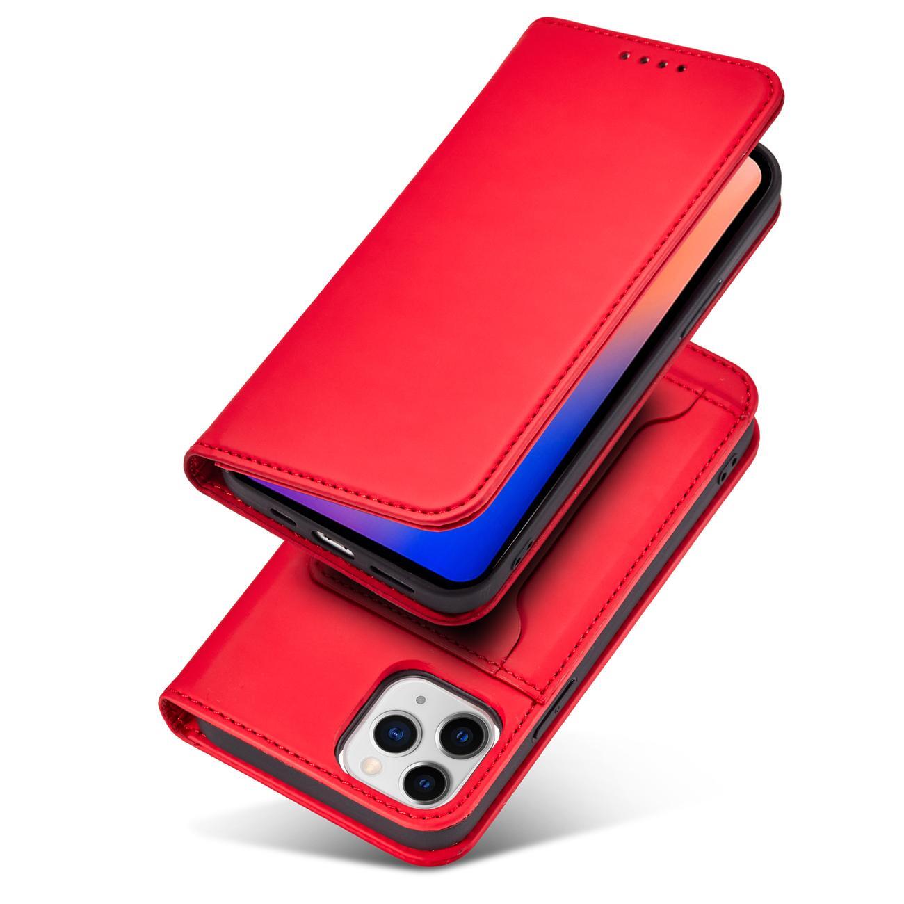 Pokrowiec Magnet Card Case czerwony Apple iPhone 12 / 4