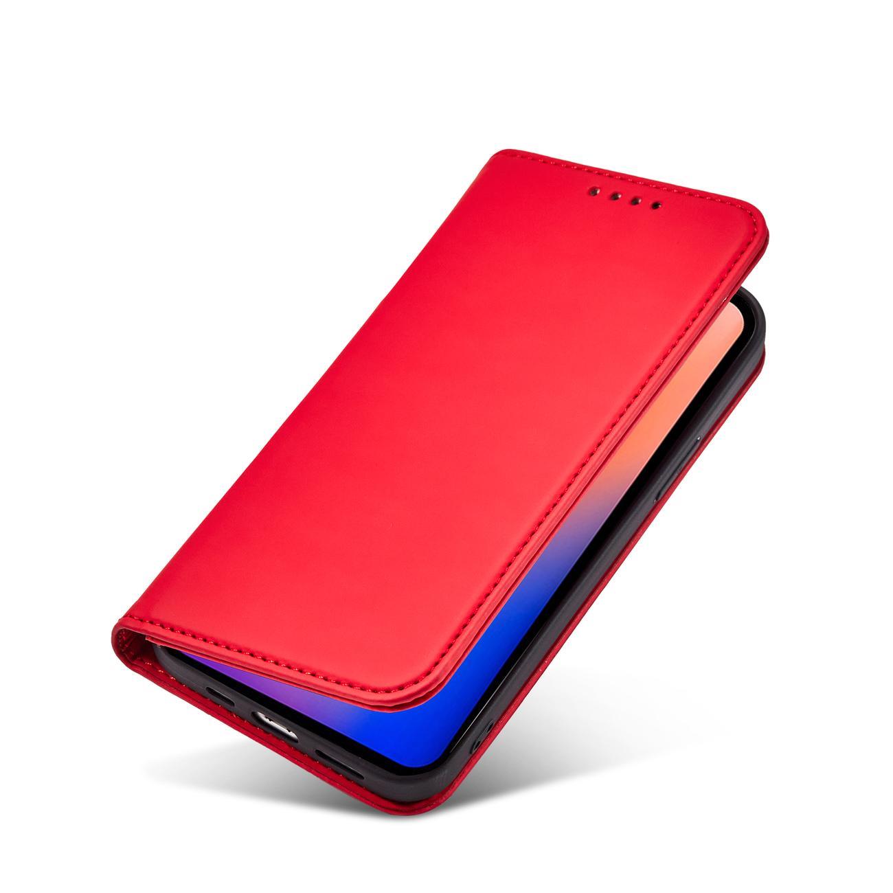 Pokrowiec Magnet Card Case czerwony Apple iPhone 12 / 8